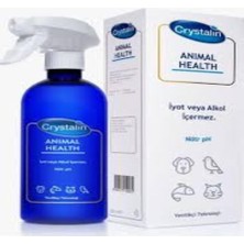 Crystalin Crystalın 500 ml Büyük Boy Yara Bakım ve Deri Temizleme Solüsyonu (Kedi & Köpek Can Yakmaz)