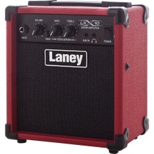 Laney LX10-RED Elektro Gitar Amfisi | Kırmızı Renk, 10W Güç, 5 Inç Hoparlör, Dahili Drive Özelliği