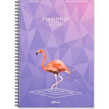 Enyaza Home Lé 2018044/1 Polygonal Esnek Karton Kapak, Siyah Spiralli Renkli Kenar Boyama Çizgili