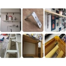 Enyaza Home Mobilya, Dolap Yatak Duvara Sabitleme Bağlantı Aparatı L Demiri Gönye 1,5cmx5,5 Cmx5,5cm(20 Adet)