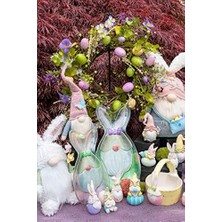 Enyaza Home International Paskalya Tavşanı Cüce Masa Üstü Figürü, 15,72 Cm, Mavi Balley