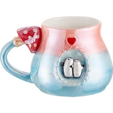 Enyaza Home Istanbul Porselen Kupa 400 ml Mavi