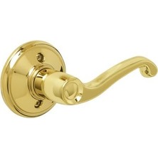 Enyaza Home Flair Sağ El Kolu Dönmeyen Kilit, Parlak Pirinç (F170 V Fla 605 Rh)