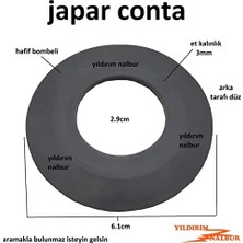 Enyaza Home 2 Adet Japar Rezervuar Iç Takım Kapama Contası 6.5cm Bombeli Model Boşaltma Conta