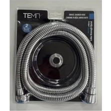 Enyaza Home Örgülü Ince Çift Kenetli Kromajlı Lüks Görünümlü Spiral - Anti-Twist Özellikli 360 Derece Dönerli Pirinç Somun