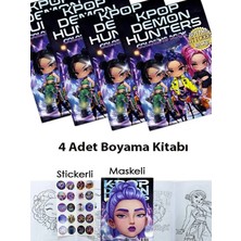 Parti Show K-Pop Demon Hunters Boyama Kitabı Seti 4 Adet