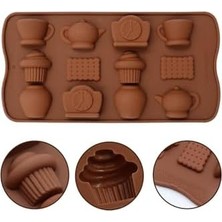 Enyaza Home Siliko World Çay Saati Çikolata Kalıbı Silikon