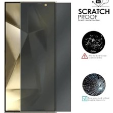 Enyaza Home Galaxy S24 Plus ile Uyumlu Ekran Koruma 0,18 mm Ultra Ince Hayalet Gizlilik Cam Hassas Parmak Izi Açma Özellikli Ultrasonic Unlock Ekranı Tam Kaplayan Ultrasocik Unlock