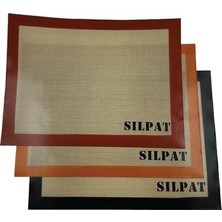 Enyaza Home Jouis Fırınlanabilir Kendinden Yağlı Silikon Pişirme Matı, Profesyonel Silipat Yanmaz Yapışmaz Yıkanabilir Silikon Pişirme Matı 30CMX40CM