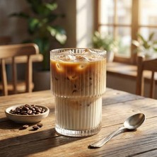 Enyaza Home 1 Adet 280ML Dayanıklı Borosilikat Origami Stil Bardak | Kahve ve Sunum Bardağı | Borosilikat Bardak