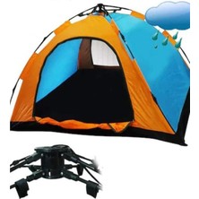 Özbience 4 Kişilik Otomatik Kurulum Kamp Çadırı 200X200X140 Cm, Kolay ve Hızlı Kurulum