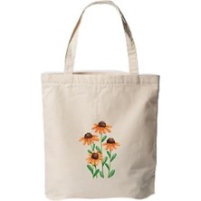 Enyaza Home Papatyalar - Baskılı Bez Omuz Çantası Pinterest Çanta (35X40 Cm)