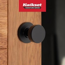 Enyaza Home 97880-938 Pismo Yarım Kukla Etkin Kapı Topuzu, Demir Siyah