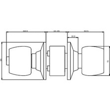 Enyaza Home Arco Topuzlu Kilit Anahtarsız Wc&banyo