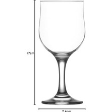 Enyaza Home Lav Nevakar 6'lı Su-Şarap Kadehi