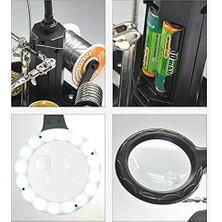 Enyaza Home ACN-129 Masaüstü Büyüteç Li Ledli Havya Sehpası Havya Standı