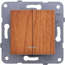 Enyaza Home / Ceviz Işıklı Komütatör Mekanizma ve Düğme/kapak Çabuk Bağlantı Vakumlu Paket