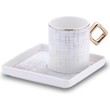 Enyaza Home Korkmaz Eva 4 Parça Kahve Fincan Takımı