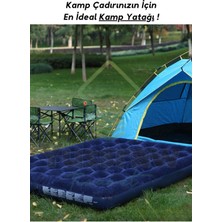 Özbience Çift Kişilik Şişme Kamp Yatağı, Pompa ve 2 Yastık Dahil