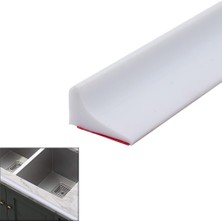 Enyaza Home Duş Eşiği Su Bariyeri, 78 Inç Silikon Duş Bariyeri Su Şeridi, Kuru Kalma Bariyeri, Su Geçirmez Duş Eşiği, Mutfak Tezgahı Banyo Küveti Için