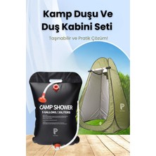 Özbience Pratik Kamp Duşu ve Yeşil Duş Kabini Seti, Konforlu Temizlik Keyfi