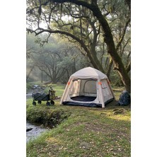 Özbience 6 Kişilik Şişme Kamp Çadırı, Pratik ve Hafif, 240X240X175 cm