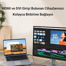 Enyaza Home DVI 24+1 To HDMI 2k Dönüştürücü Monitör Kablosu 3 Metre