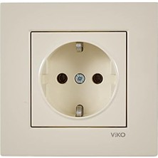 Enyaza Home Krem Topraklı Priz