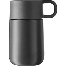 Enyaza Home Wmf Çelik Antrasit Kişisel Kısa Termos 300 ml