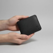 Oh Deer Leather Hakiki Deri Klasik Erkek Cüzdanı - Klasik Bifold Tasarım - Siyah