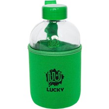 Enyaza Home Biggdesign Moods Up Lucky Neopren Kılıflı Cam Matara 600 ml