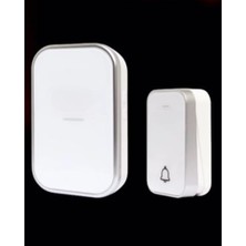 Enyaza Home Kinetik Enerjili Kapı Zili Pilsiz Şarjsız Kablosuz Fişi Prize Tak Çalıştır Kumandalı Zil Kablosuz Kapı Zili, 38 Farklı Melodi, Pil Gerektirmeyen Kinetik Buton, 150M Mesafe (Beyaz)