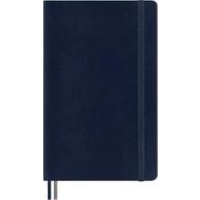 Enyaza Home Çizgisiz Kalin Safir Mavi Defter L Boy Yumuşak Kapak (Expanded)