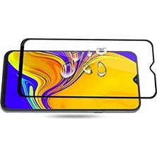 Enyaza Home Galaxy A30 ile Uyumlu Temperli Cam Full Ekran Koruyucu Kkd Siyah