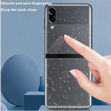 Enyaza Home - Galaxy Z Flip 4 ile Uyumlu Ön Arka 2in1 Ekran ve Kasa Koruyucu Film Clearcrystal Şeffaf Fullbody