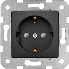 Enyaza Home Life Gece Siyahı Topraklı Priz Çarpma Karşıtı Mekanizma ve Kapak
