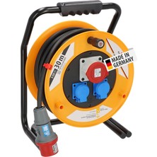 Enyaza Home Brobusta Serisi IP44 Lisanslı Suya Dayanıklı Cee 1 + 2 Soketli 30 Metre Makaralı Kablo