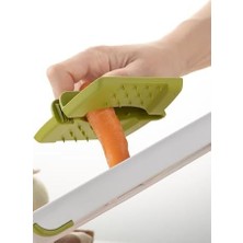 Enyaza Home Promosyonca Mandolin Rende ve Dilimleyici, Plastik ve Paslanmaz Çelik, 10,5 x 27,9 x 3,6 Cm, 157 gr (Yeşil)