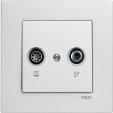 Enyaza Home Metalik Beyaz Tv Sat Sonlu Vakumlu Paket