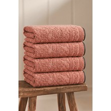 Anılsan 4'lü Harmony Turuncu El Havlusu - 50X90 Cm, 230GR, %100 Pamuk