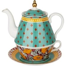 Enyaza Home Art Eliana Tek Kişilik Demlik & Fincan Set