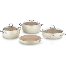 Enyaza Home Korkmaz Mondea 7 Parça Tencere Seti