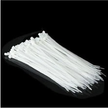 Enyaza Home Beyaz 20CM Kablo Bağı Plastik Cırt Kelepçe TOPLAYICI-100 Adet