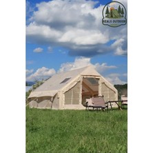 Özbience 12 Kişilik 4 Mevsim Su Geçirmez Çift Pencereli Kamp Çadırı (400X300X210 Cm)