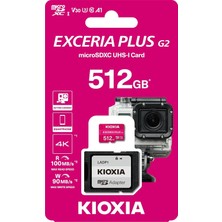 Enyaza Home 512GB Exceria Plus G2 Micro Sdxc 4K 100/90MB/SN Hafıza Kartı (Sd Adaptörlü)