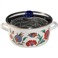 Enyaza Home Serenk 22 cm Emaye Kızartma Tenceresi