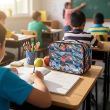 Enyaza Home Haegs Çocuk Beslenme Çantası, Erkek Çocukları Için Öğle Yemeği Kutusu - Termal Yalıtımlı Erkek Çocuk Beslenme Çantası, Kreş ve Okul Için Küçük Öğrenci Öğle Yemeği Kutusu - Adventure