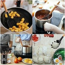 Enyaza Home Valletta Mikla Isıya Dayanıklı Yanmaz Yapışmaz 33 Parça Silikon Spatula Mutfak Seti Siyah