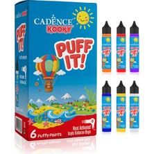 Kooky Puff It Kabaran Boya Seti 6X25ML - Cadence Isıyla Kabaran Boya Seti