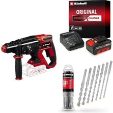 Enyaza Home Te-Hd 18/20 Li - Solo Akülü Pnömatik Matkap + 18V 4,0 Ah Pxc Starter Kit, Akü ve Şarj Cihazı + Sds Plus Uç Seti 7 Parça, 6-14/160 mm